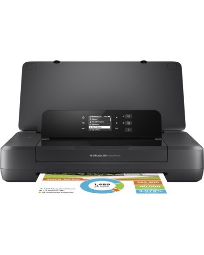 HP OJ-200 Portable A4 Printer 20/19PPM 128MB 50-Sheet USB 2.0 WiFi with Battery CZ993A