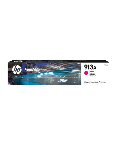 HP 913A Magenta Ink Cartridge (F6T78AE) - Compatible with HP 477DW, 452DW, 377DW