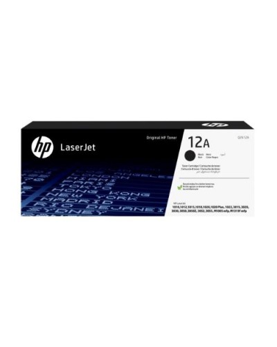 HP Q2612A Black Toner 2000 Page Yield for LJ-1018 LJ-1020 LJ-1022 LJ-1010 LJ-1012 LJ-1015 LJ-M1005