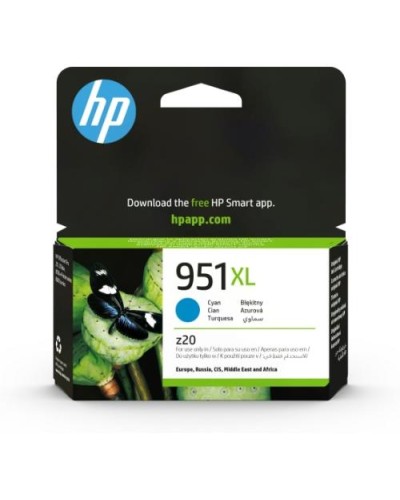 HP CN046AE N.951XL Cyan Ink Cartridge (1,500 Pages) - OJ-8100, OJ-8600, OJ-251DW, OJ-8610, OJ-276DW