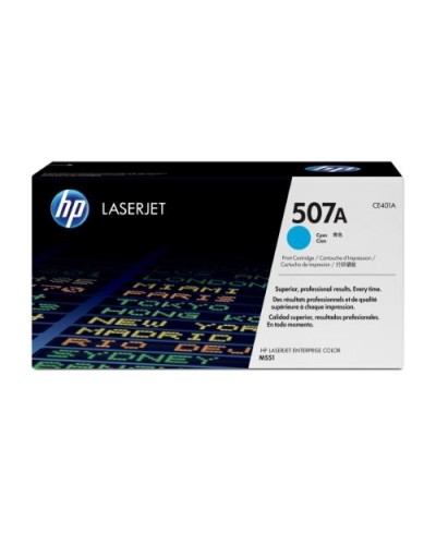 HP CE401A 507A Cyan Toner 6,000 Pages for M551N M551DN M570