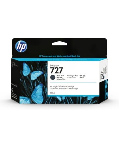 HP B3P22A No. 727 Matte Black Ink for HP DesignJet T1500, T1530, T2500, T2530, T920, T930