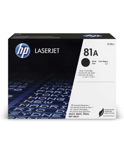 HP CF281A (81A) Black Toner Cartridge - LaserJet M630