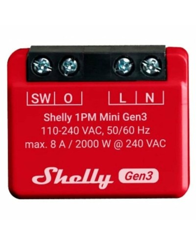 Shelly Módulo switch Mini 1PM Gen3 Wi-Fi BT