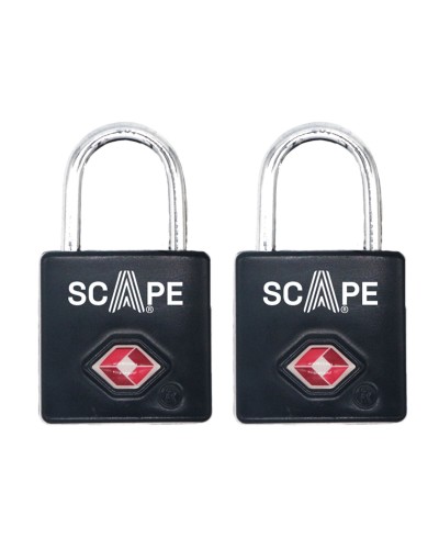 Lucchetto con chiave Scape Travel TSA-K02 Metallo Rettangolare