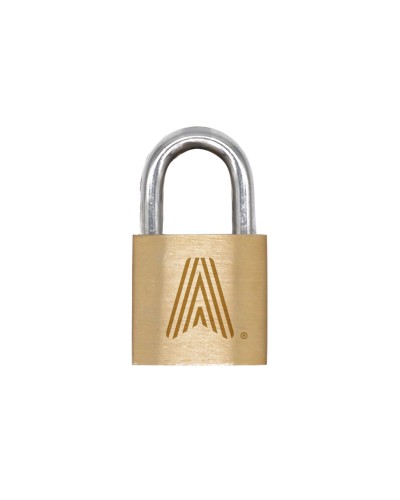 Key padlock Scape Travel Brass Rectangular