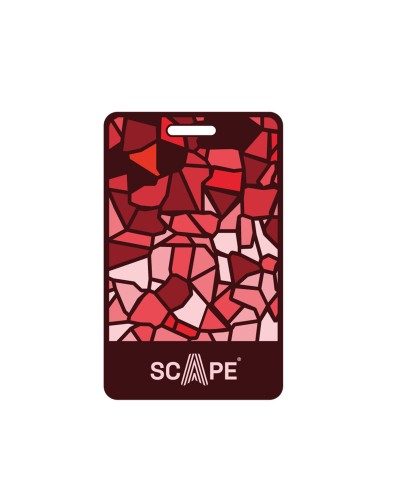 Scape Travel identificador de maleta 2D rojo 106*66mm