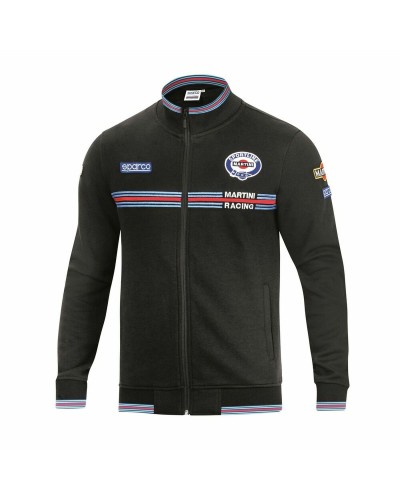 Sudadera sin Capucha Hombre Sparco Martini Racing Negro