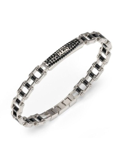 Ladies' Bracelet Guess JUMB04414JWSTGMT-U Stainless steel 21 cm Silver