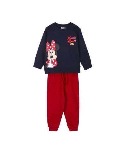Joggingpak voor kinderen Minnie Mouse Donkerblauw 8 Jaar