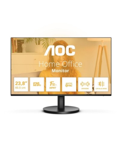 AOC LED Monitor 23.8'' Wide 24B3QA2 IPS 1920x1080 120Hz 4ms 300cd/m² 1500:1 2x2W Speakers VGA HDMI DP