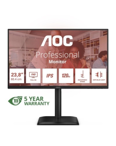 AOC LED Monitor 23.8" Wide 24E4U IPS 1920x1080 120Hz 4ms