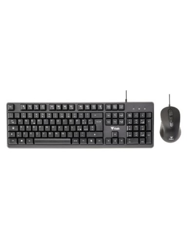 ITEK USB Keyboard and Mouse Combo "DEC C01" - 3600DPI Optical Mouse, 105-Key Membrane Keyboard, 1.5m Cable - ITKMDECC01