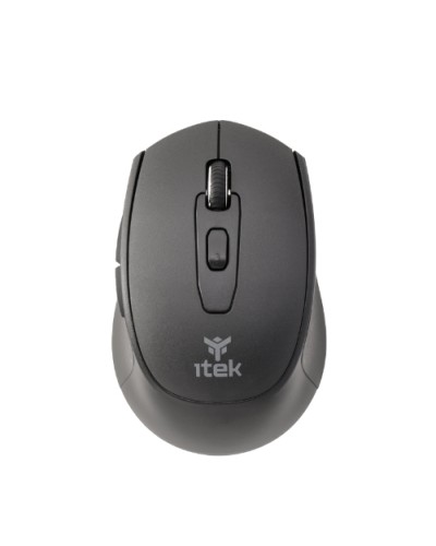 ITEK "W24B" Wireless Mouse - 2.4G & Bluetooth, Optical, 1600 DPI, 6 Silent Buttons, Ergonomic
