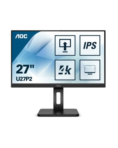 AOC LED Monitor 27" Wide U27P2 IPS 4K 4ms 350cd/m² 2HDMI DP USB