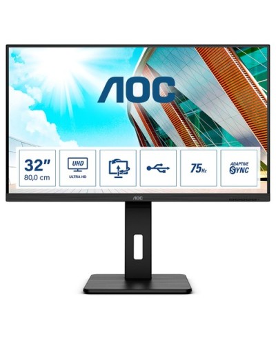 AOC LED Monitor 31.5" Wide U32P2 VA 4K 4ms 350cd/m² HDMI DP Pivot