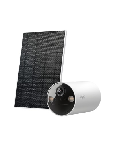 TP-Link Tapo TC82 Kit: Indoor/Outdoor Smart Wire-Free 2K Camera 2.4 GHz + Tapo A201 Solar Panel Included