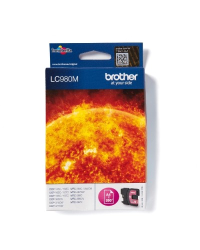 BROTHER LC-980M Magenta Ink Cartridge - DCP-145C DCP-165C DCP-195C MFC-250C MFC-290C Compatible