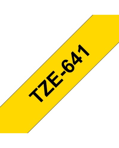 BROTHER TZ641 18mm Black on Yellow Tape for PT900