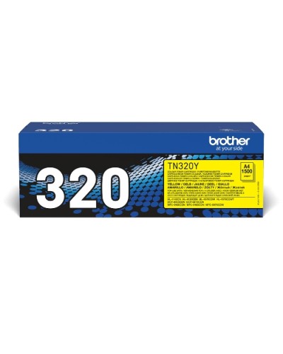 BROTHER TN-320Y Yellow Toner 1500 Page Yield xDCP-9055CDN DCP-9270CDN MFC-9460CDN MFC-9465CDN MFC-9970CDW HL-4140CN HL-4150CDN H