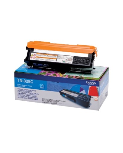 BROTHER TN-328C Cyan Toner Cartridge 6000 Pages for DCP-9270CDN MFC-9970CDW HL-4570CDW