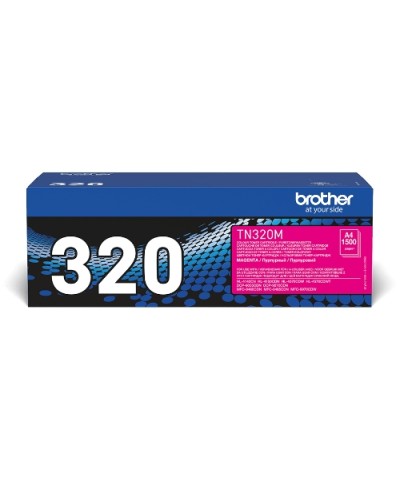 BROTHER TN-320M Magenta Toner 1500 Pages - Compatible with DCP-9055CDN DCP-9270CDN MFC-9460CDN MFC-9465CDN MFC-9970CDW HL-4140CN