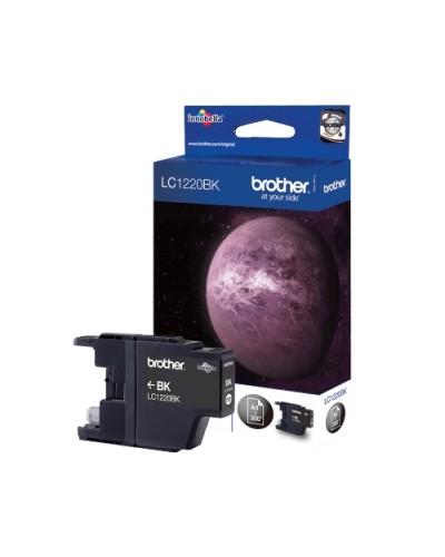 BROTHER LC-1220BK Black Ink Cartridge - 300 Page Yield - Compatible with MFC-J430W, MFC-J825DW, MFC-J625DW, DCP-J525W, DCP-J925D