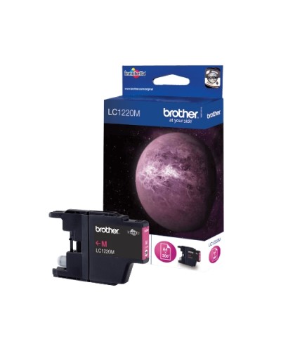 BROTHER LC-1220M Magenta Ink Cartridge (300 Pages) - Compatible with MFC-J430W, MFC-J825DW, MFC-J625DW, DCP-J525W, DCP-J925DW