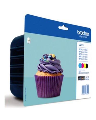 BROTHER LC-123VALBP 4C Ink Cartridge - MFCJ44/J45/J46/J47/J470 DCP-J552DW MFC-J650DW MFC-J6920DW/J6520DW DCP-J132/152W MFC-870DW