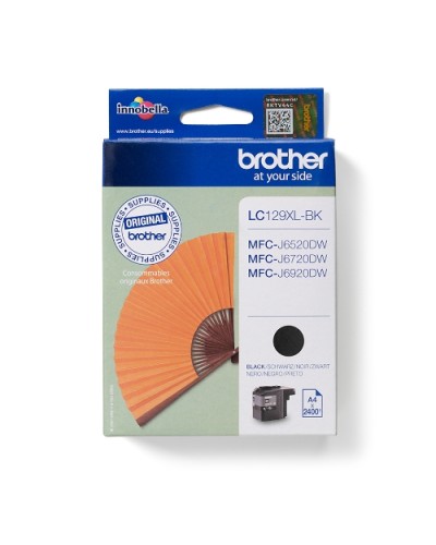 BROTHER LC-129XLBK Black Ink Cartridge - 2400 Pages - For MFC-J6920DW MFC-J6520DW
