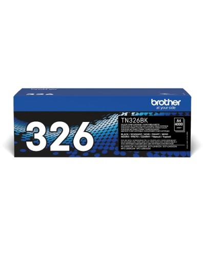 BROTHER TN326BK Black Toner 4000 Page Yield for HL-L8250CDN DCP-L8400CDN MFC-L8650CDW HL-L8350CDW DCP-L8450CDW MFC-L8850CDW