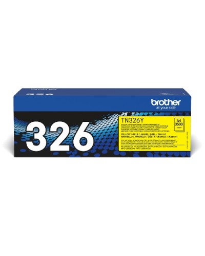 BROTHER TN326Y Yellow Toner 3500 Page Yield for HL-L8250CDN DCP-L8400CDN MFC-L8650CDW HL-L8350CDW DCP-L8450CDW MFC-L8850CDW