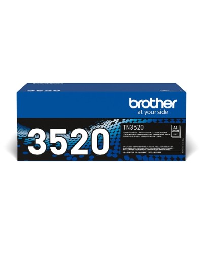 BROTHER TN 3520 Black Toner - 20,000 Pages