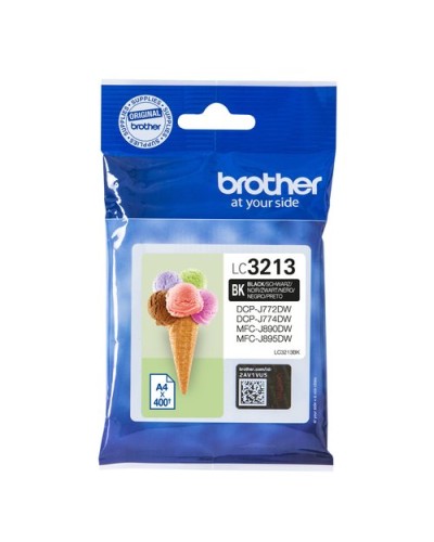 BROTHER LC-3213BK Black Ink Cartridge 400 Pages for DCP-J572DW MFC-J491DW MFC-J890DW