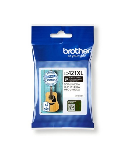 BROTHER LC-421XLBK Black Ink Cartridge 500 Pages for DCP-J1050DW MFC-J1010DW