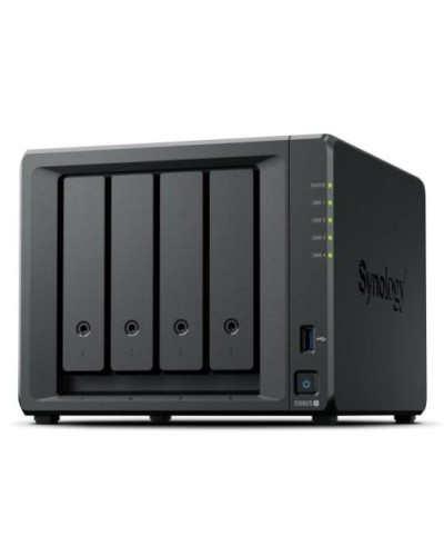 SYNOLOGY DS925+ NAS TOWER (NO HDD) - 4-Bay 3.5"/2.5" SATA + 2x M.2 NVMe SSD, 2P 2.5GBe, 4GB RAM, 4C 2.2 GHz AMD Ryzen V1500B