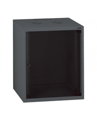 LEGRAND 15U Wall Mount Cabinet 758X600X600 Glass Door RAL 7016