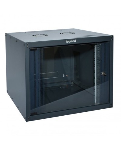 LEGRAND 12U 625X600X600 Wall Mount Cabinet Enclosure Glass Door RAL 7016