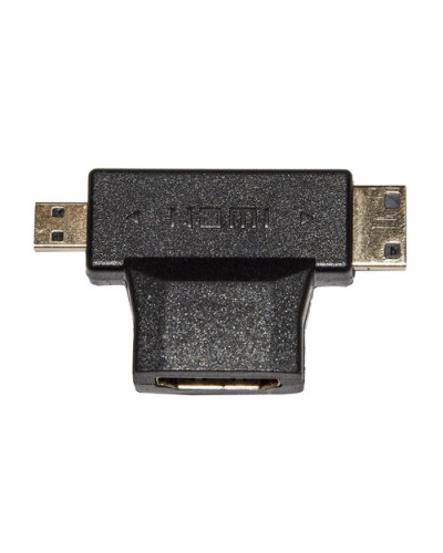 HDMI to Mini HDMI + Micro HDMI Adapter, F/M, Black, LKADAT57