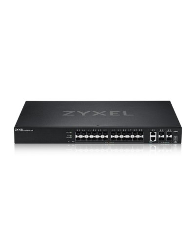 ZYXEL XGS2220-30F 24-Port Gigabit SFP + 2-Port 10GbE Multi-Gigabit + 4-Port 10GbE SFP+ Switch, IPv6, VLAN, Rack Managed Layer 3 