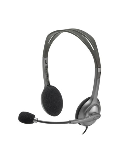 Logitech H111 Headset Wired Over-the-head Stereo - Black - Binaural - Supra-aural - 32 Ohm - 20 Hz to 20 kHz - 180 cm Cable