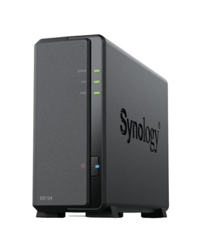 SYNOLOGY DS124 NAS TOWER 1XHDD NOHDD 3.5''/2.5'' SATA 1x1GBe LAN 1GB RAM CPU 4C 1.7 GHz Realtek RTD1619B