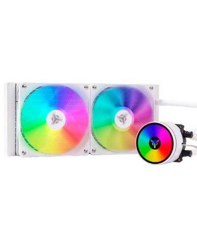 ITEK "EVOLIQ 240 V2 ARGB WE" 240mm Liquid Cooler - ARGB, PWM, Universal Socket - ITLCEVOAW240V2 - WHITE