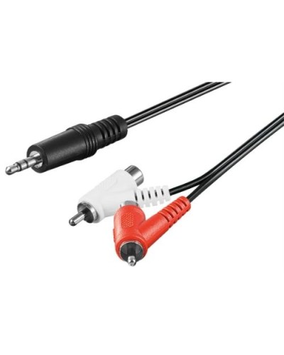 STEREO SPLITTER LINK CABLE WITH RCA CONNECTOR AND BYPASS, 1.5M, W50213