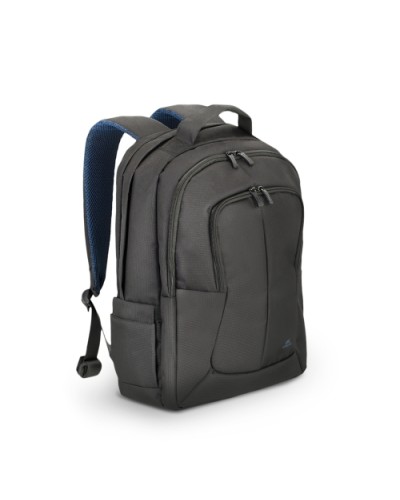RIVACASE TEGEL-ECO 17" BACKPACK - BLACK - WATER RESISTANT - SIDE BOTTLE POCKETS - R8460B