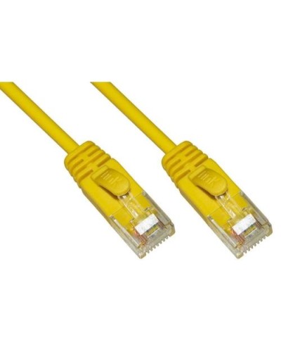 CAT6 UTP UNSHIELDED NETWORK CABLE YELLOW HALOGEN FREE 1 METER SLIM LK6U010YS