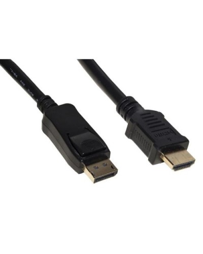 DISPLAYPORT 1.2 TO HDMI 1.4 CABLE, M/M, 3.0M, 4Kx2K 30Hz GOLD PLATED, BLACK, LKCDPH30