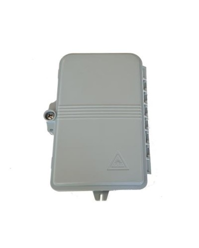 Outdoor 4-Port Fiber Optic Distribution Box (8 Fibers) for SC Simplex or LC Duplex Connectors FTTH Applications IP67 - LKBOXFT4S