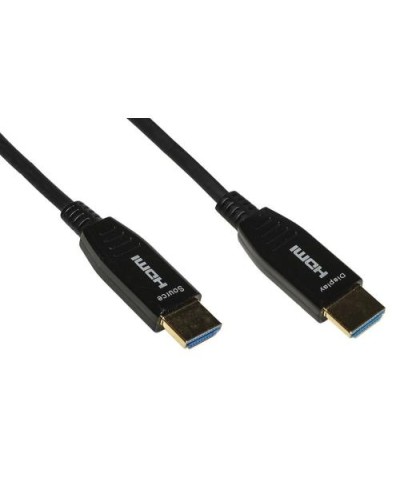 LINK HDMI 2.0 to HDMI Cable, M/M, 50M, AOC Hybrid Fiber Optic, HDCP, ARC, EDID 4K - 60Hz, 4:4:4, Black, LKCHD50F