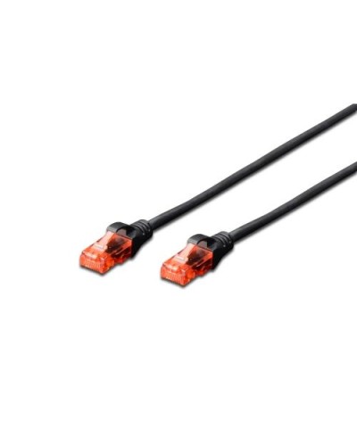 DIGITUS UTP CAT. 6 UNSHIELDED LSZH NETWORK CABLE 0.25M BLACK
